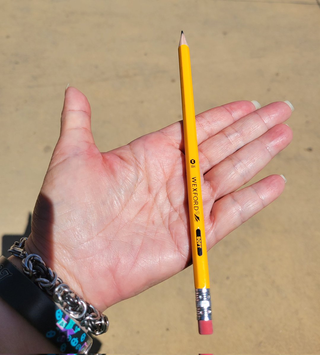 Found a random pencil on the ground during my walk. There wasn't anyone around who may have dropped it. I had passed it by briefly and felt compelled to go back to pick ot up. Not sure why. Maybe I understand about lost things.
