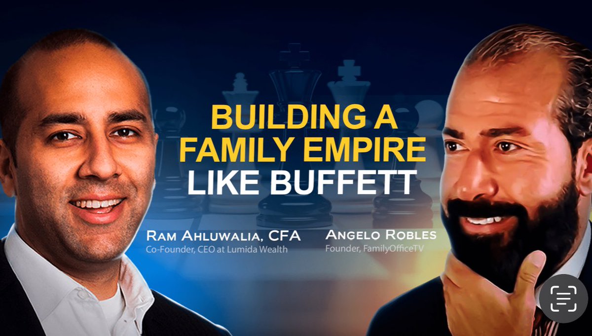 Building a Family Empire Like Buffett… 
AND Meta, Nvidia & AI 

I’m fortunate to interview some truly extraordinary guests @ramahluwalia is one of those! Click the link below to watch this incredible interview 
youtu.be/HXlqesV4q_k?fe…

#angelorobles #familyoffice #ramahuwalia