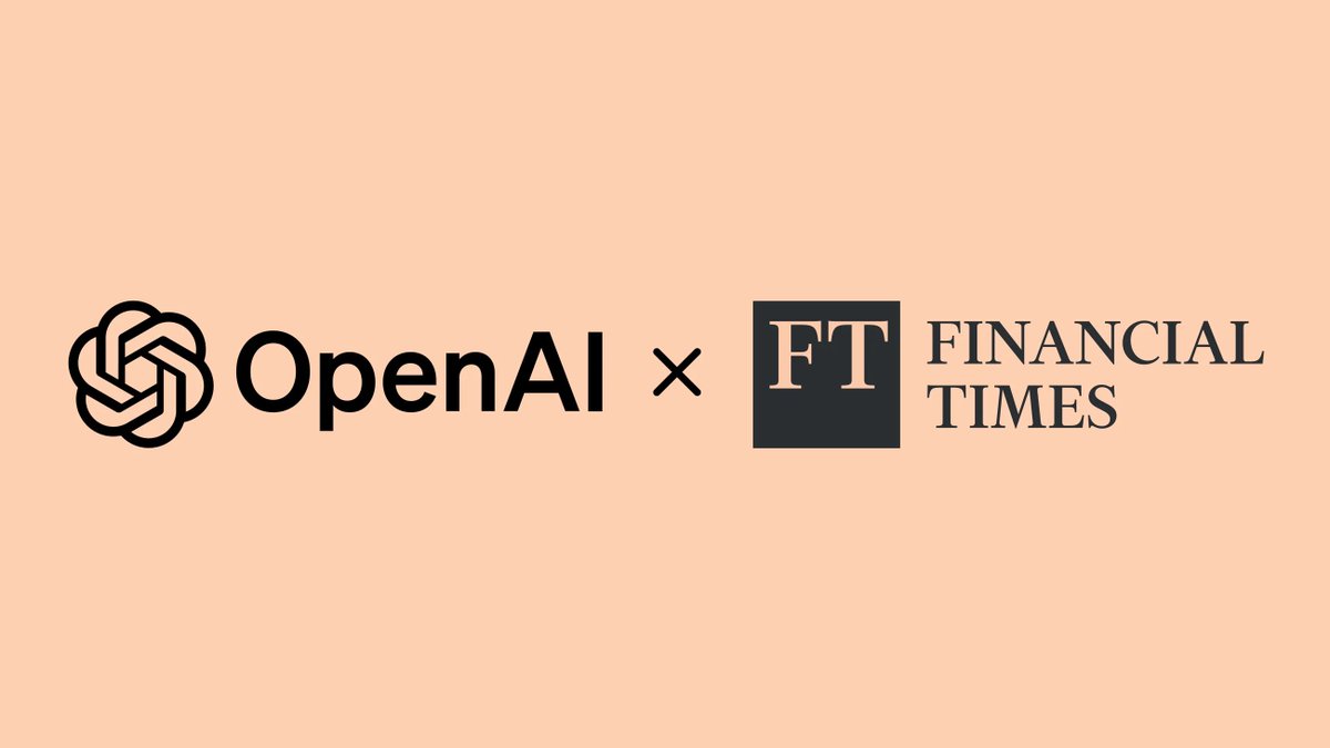 OpenAl ve Financial Times, yeni ürün ve özellik geliştirmek için stratejik ortaklık kurulduğunu açıkladı.