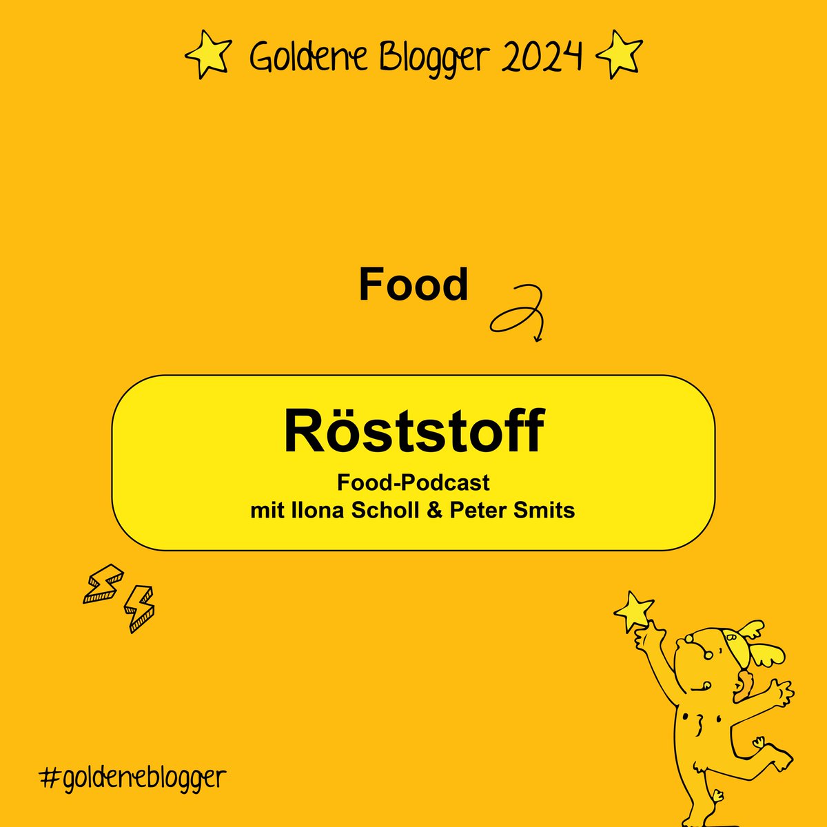 Die besten Inspirationen für auf den Tisch liefert in diesem Jahr @roeststoff und bekommt dafür den Goldenen Blogger in der Kategorie 'Food'. 🍽️  #GoldeneBlogger