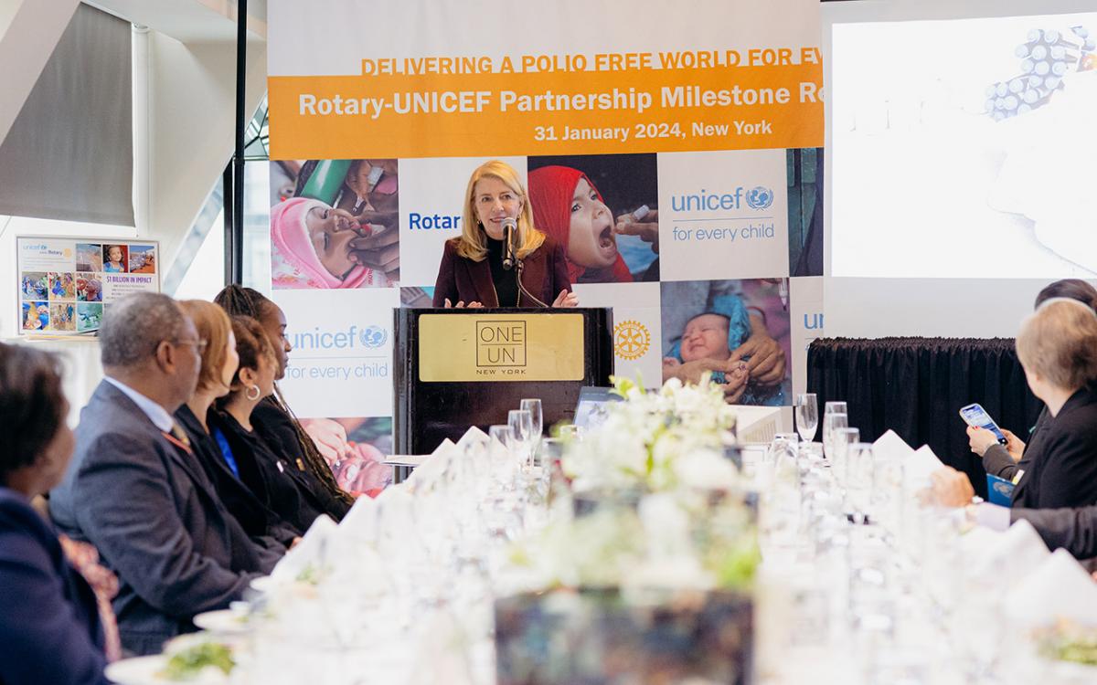 We have been proud partners with @UNICEF in the fight to #EndPolio since 1988. Check out our interview @unicefchief Catherine Russell to learn how our organizations work together and what's ahead for polio eradication: endpol.io/4b0gIrl