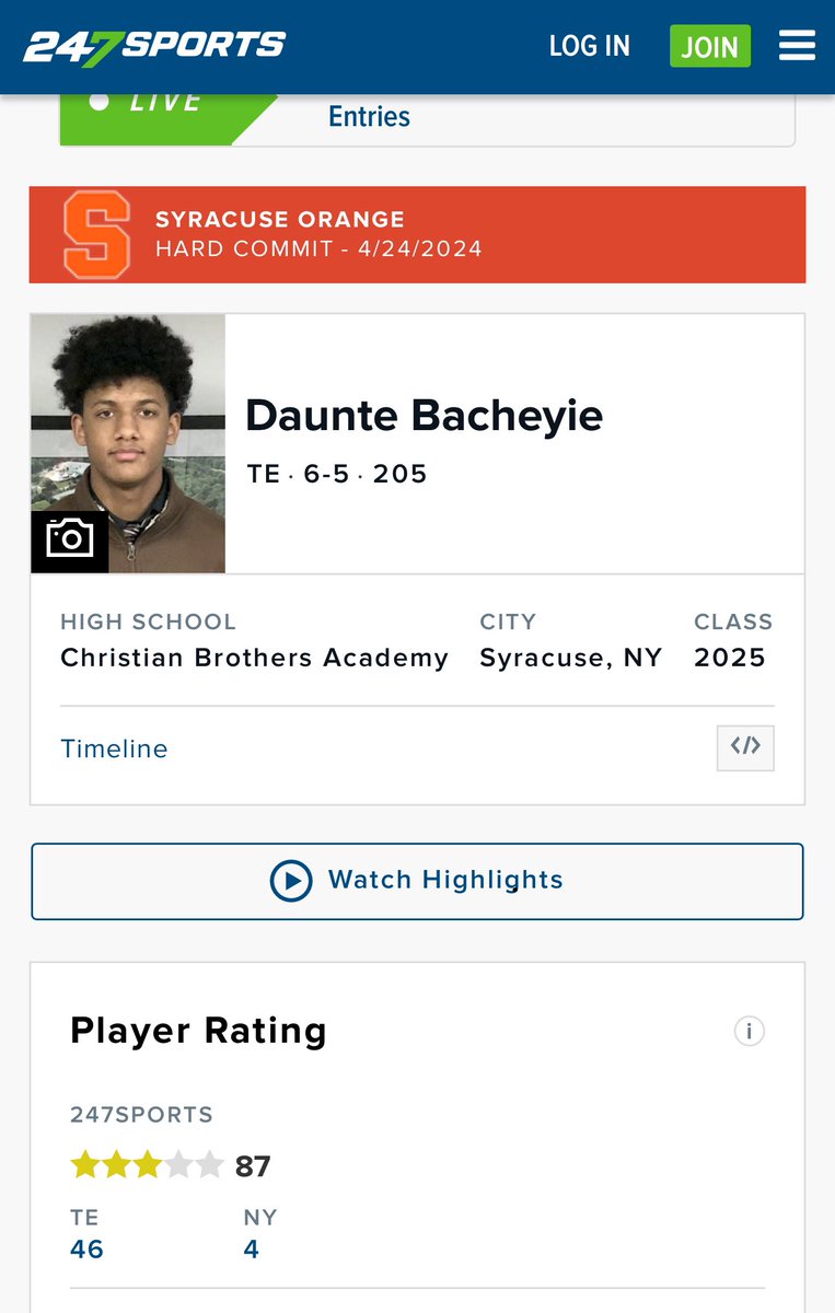 Thank you <a href="/247Sports/">247Sports</a> for the new ranking. <a href="/brucewill15/">Bruce Williams</a> <a href="/RealCoachBruno1/">Brian Bruno</a> <a href="/CBASyracuse/">CBA Syracuse</a>