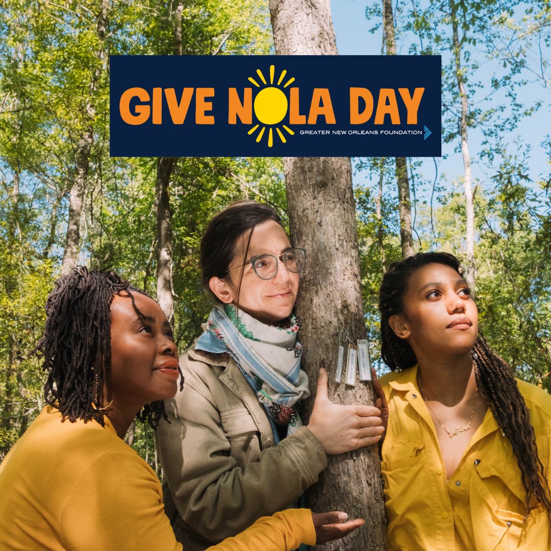 GiveNOLA Day is one week away! This year, make a gift that will keep our visitors and artists inspired every time they step into our Woods. Donate at any amount, and we will tag a tree in our Woods and send you the tree’s coordinates, so you can be part of the journey! 🔅🌿
