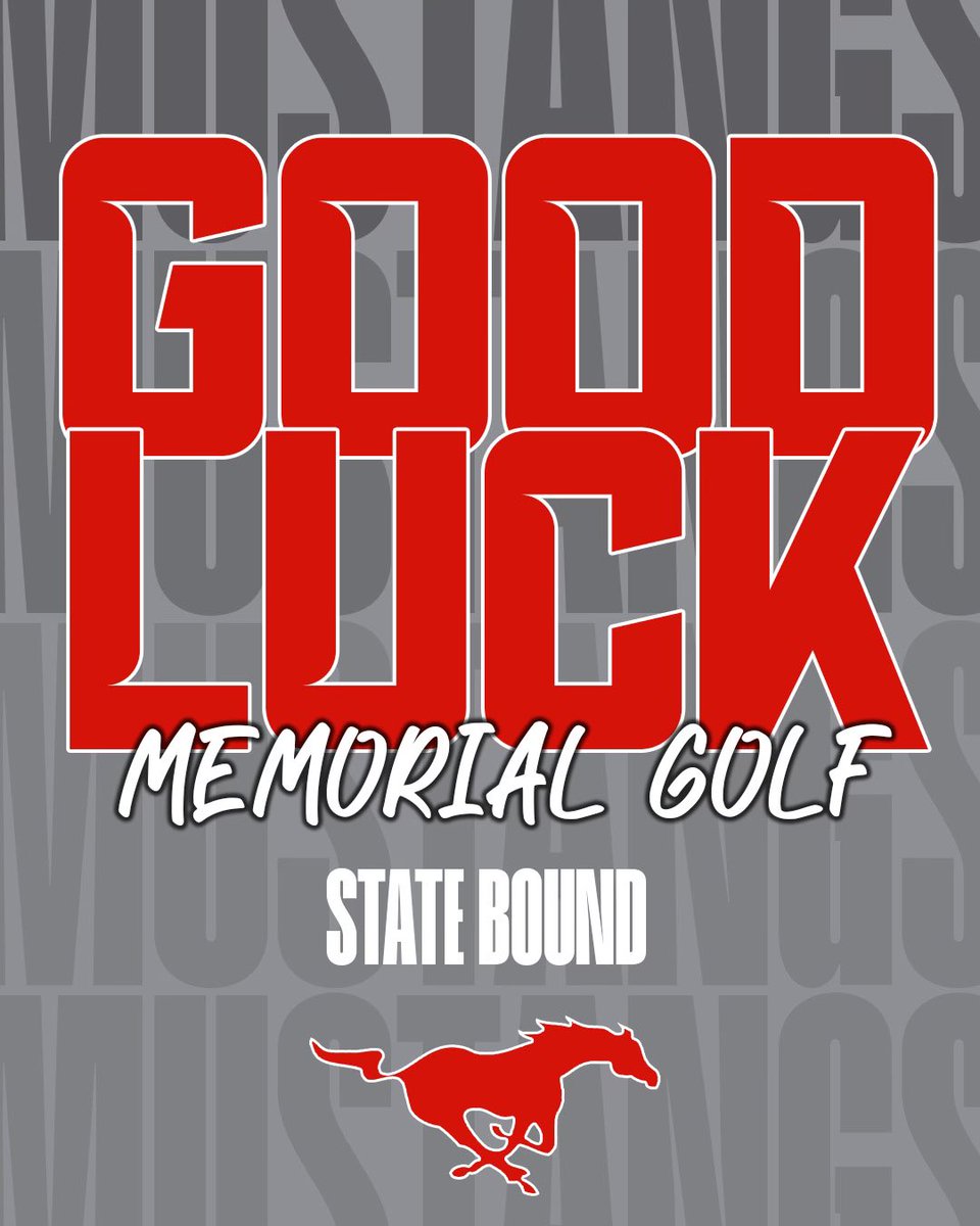 Great job @memorial_mustang_golf making it to State! We cannot wait to see results. #mhsgolf #mustangproud🐎 #mustanggolf