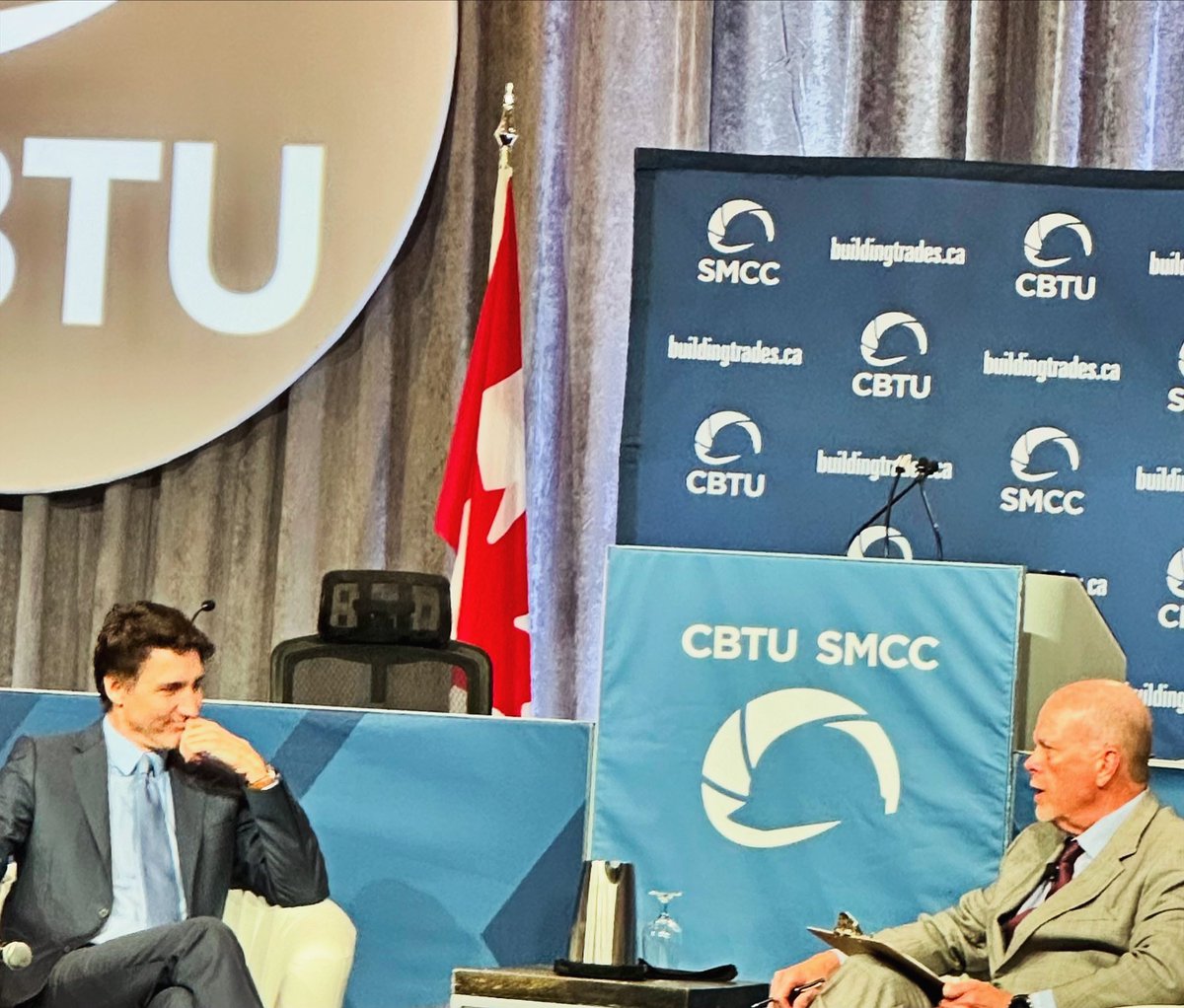 Prime Minister of Canada @JustinTrudeau told @CDNTrades Conference attendees that future jobs such as the upcoming $15 billion Honda EV plant to be built in Alliston, Ontario will be done by Canadian Union Building Trades Members.