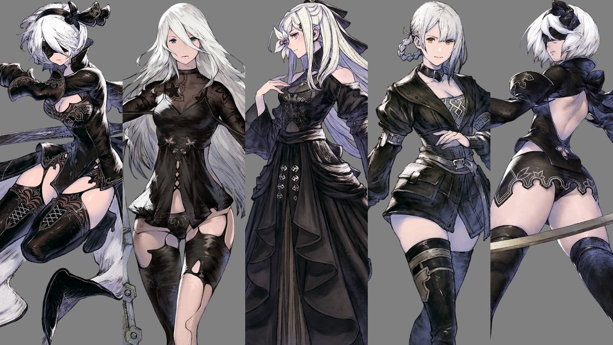 Thank you NieR Reincarnation for giving my fave girls their best outfits 😭🤍