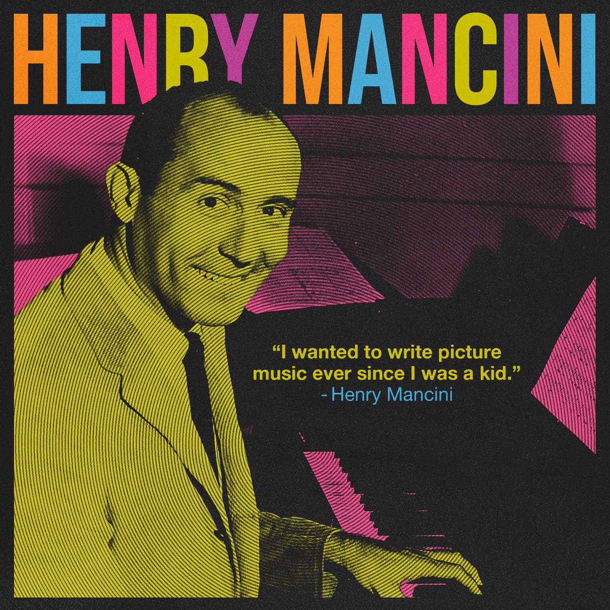 The ever-lasting Henry Mancini ❤️🎼 Live out Hank’s dream with the HENRY MANCINI: HOPES AND DREAMS playlist: found.ee/HenryManciniHo… Photo courtesy of Getty Images.