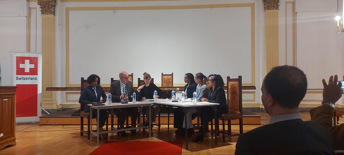 Thrilling event! With @AAU_Official @SwissAddisAbaba @ICRCEthiopia & @ICRC_AfricUnion we explored #IHL & @ConcoursPictet Kudos to all participants , especially our all-female team, for sparking vital discussions! More to come from @aauihl stay tuned! #IHL #humanitarianEducation
