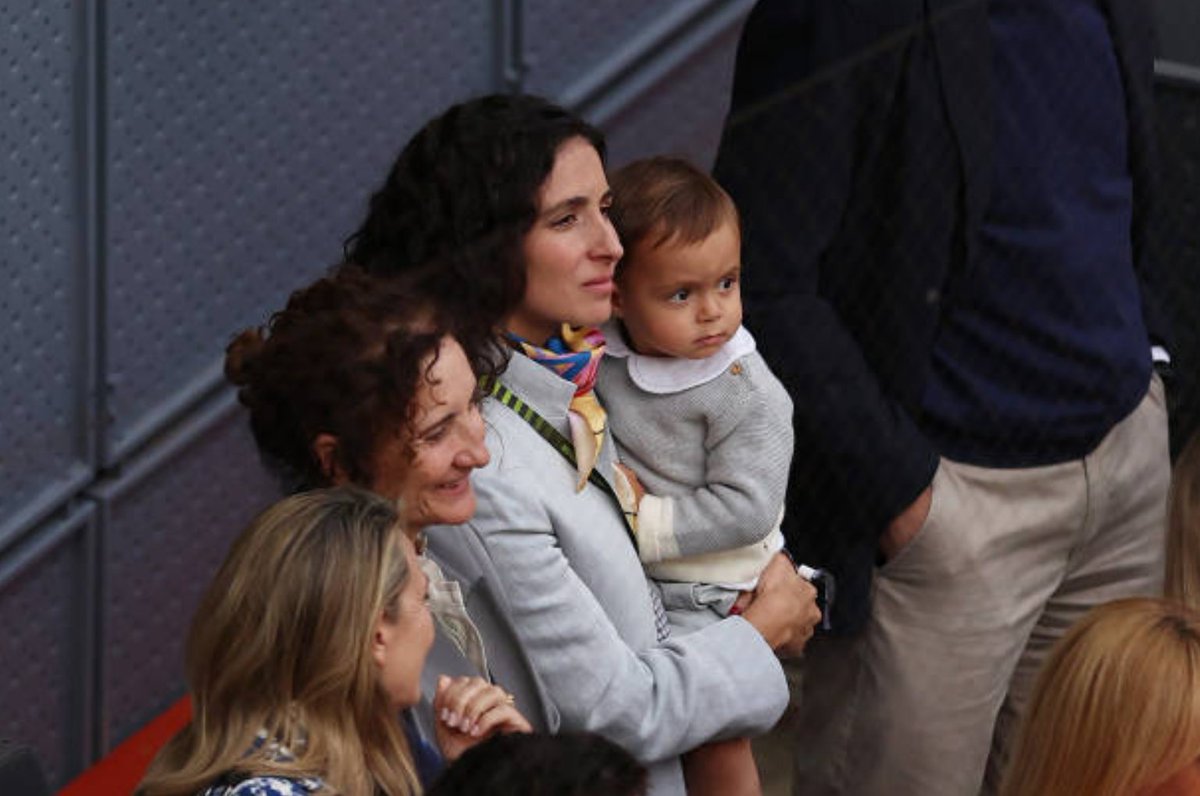 Here I am for daddy | Rafa Jr on R3 #MMOPEN (Photo by Clive Brunskill/Getty Images)