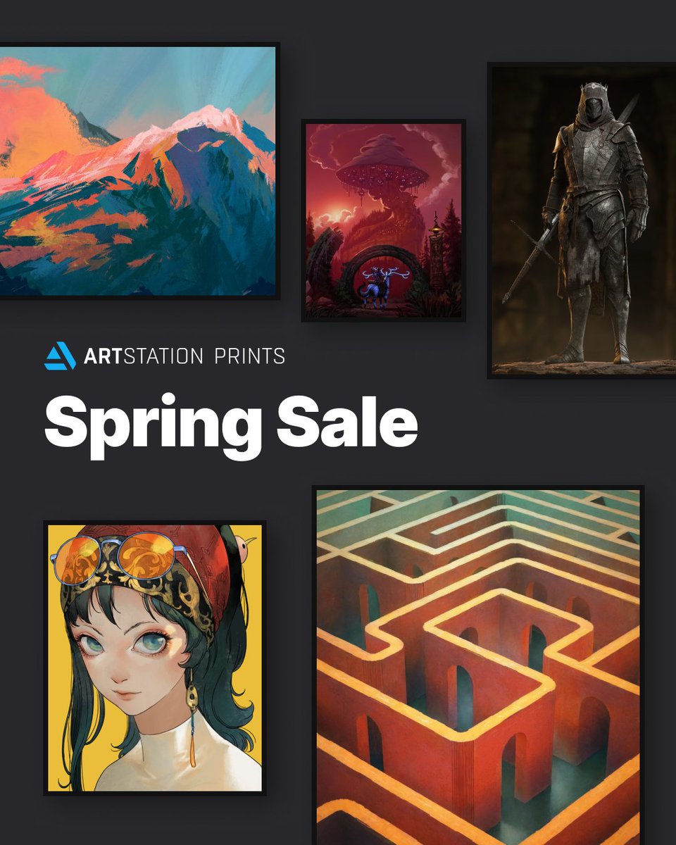 🖼️ Don't miss the Prints Sale on ArtStation running now until May 5! Shop up to 30% off all prints: artstation.com/prints ... #ArtStation #Prints