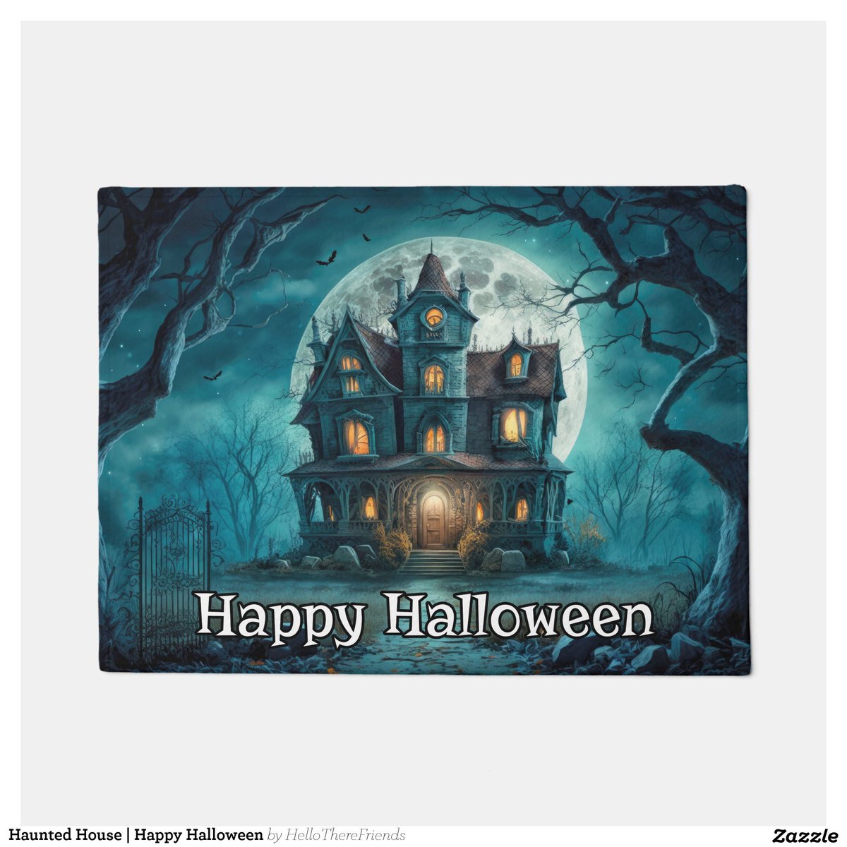 Haunted House | Happy Halloween Doormat→zazzle.com/z/ao8p24h4?rf=…

#WelcomeMat #WelcomeDoormat #HappyHalloween #Halloween2024 #TrickOrTreat #HauntedHouse #HomeDecor #HolidayDecor #Zazzle