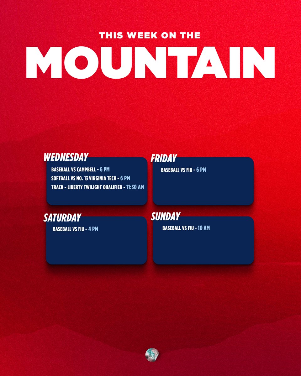 It's a busy week on The Mountain❗️