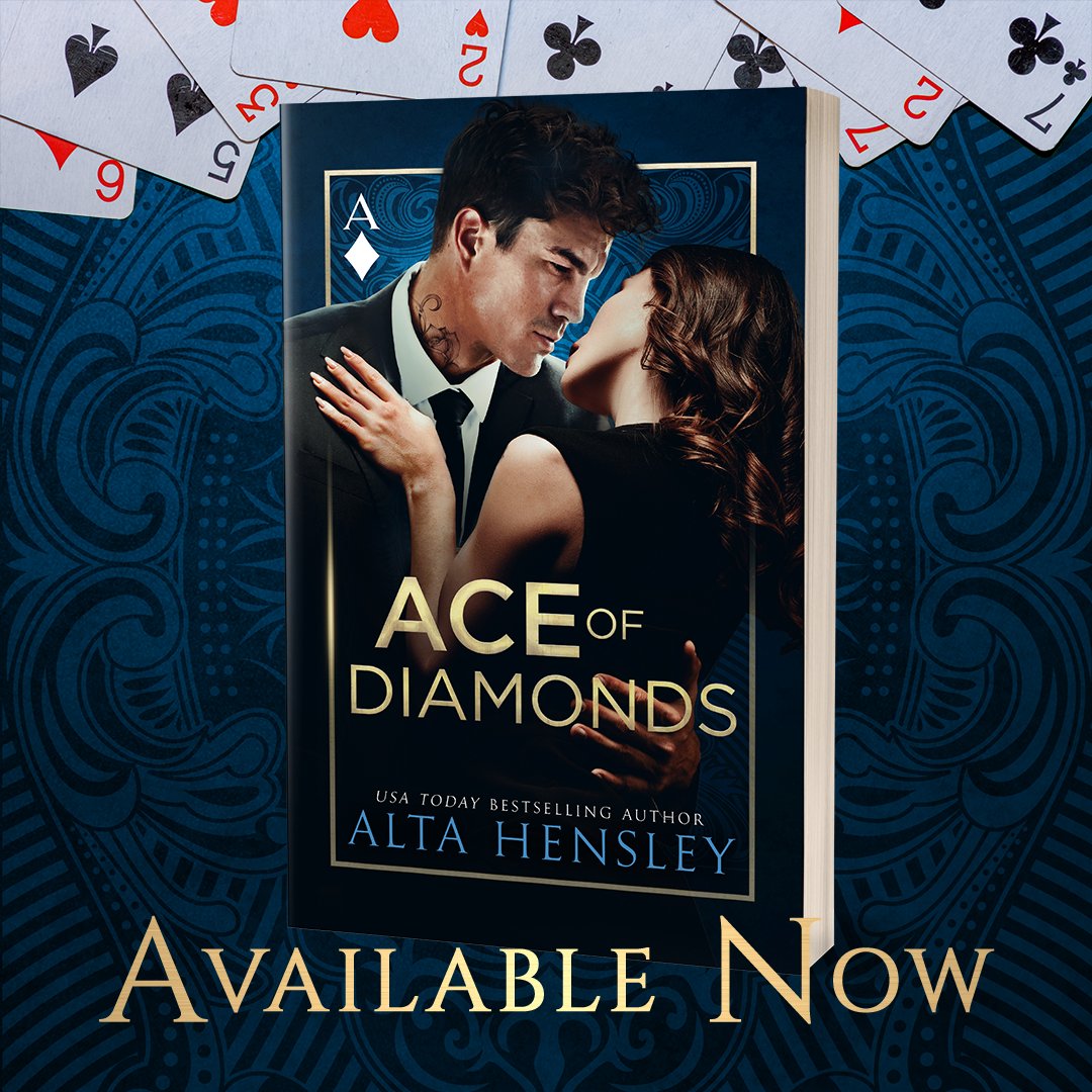 I'm the villain of this story—vicious and calculating, terrifying in my whims. Which is why, when it comes to my queen of hearts...
The game has just begun.

Ace of Diamonds by Alta Hensley is now LIVE! amzn.to/3ejsV2f
#nadinebookaholic
#ad