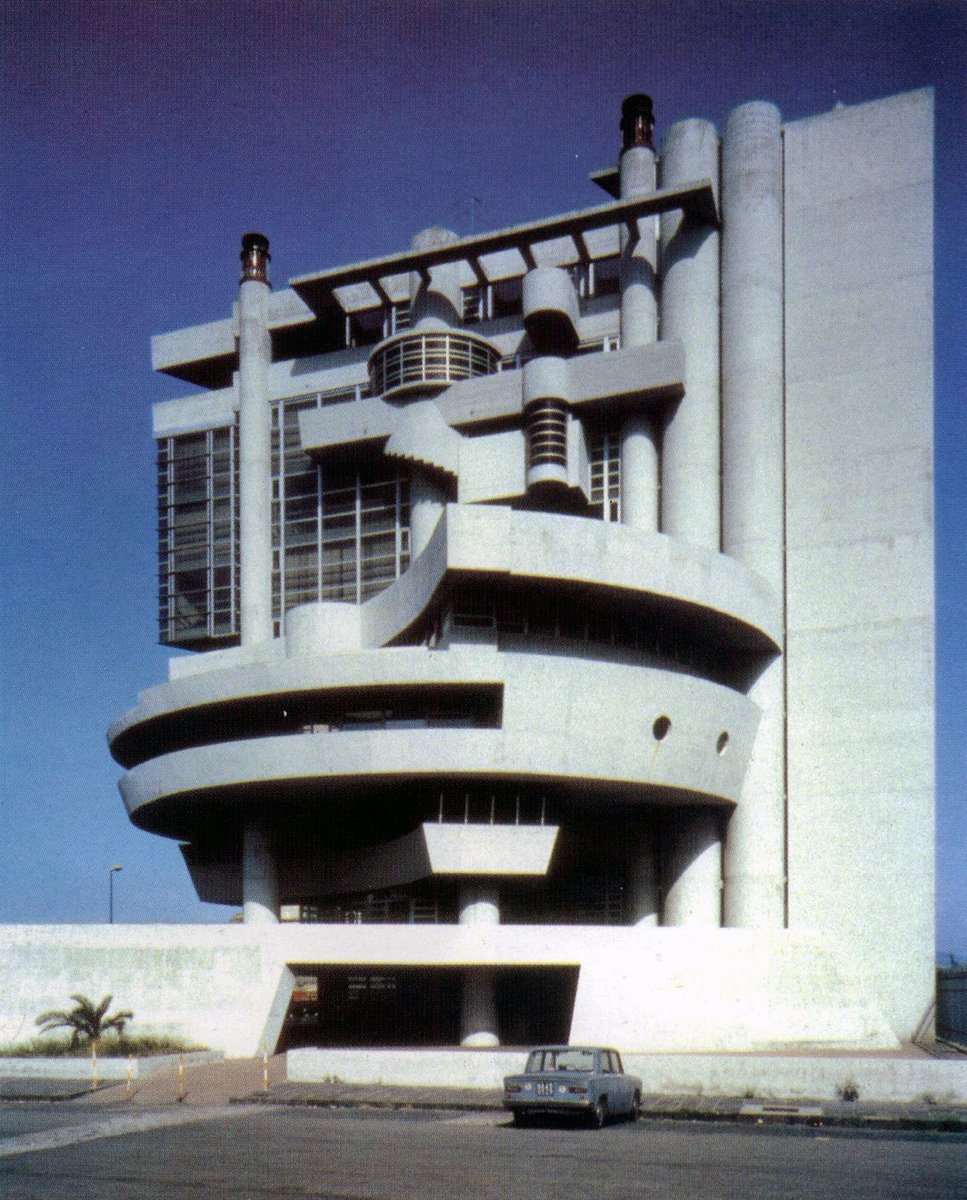 Casa del Portuale at Naples, Italy, 1980. Architect Aldo Rossi.