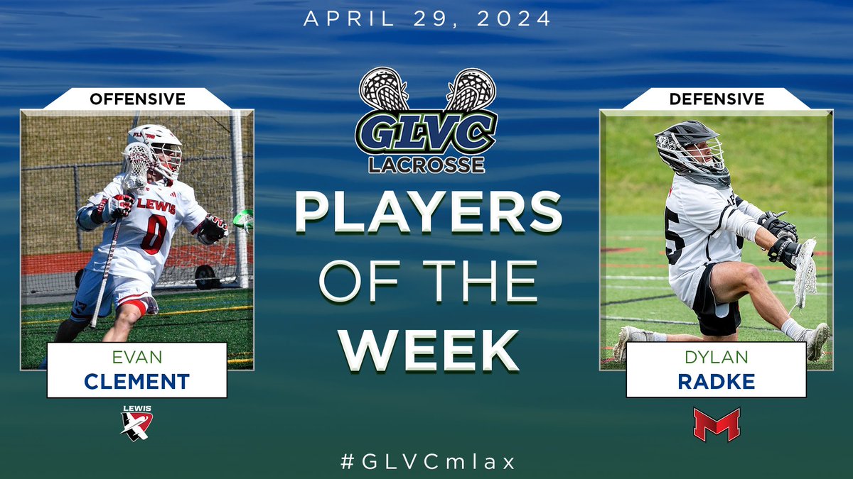 🥍 #GLVCmlax WEEKLY AWARDS OFFENSIVE: Evan Clement | A | @LewisFlyers DEFENSIVE: Dylan Radke | GK | @MaryvilleSaints 🔗 GLVCsports.com/POTWmlax