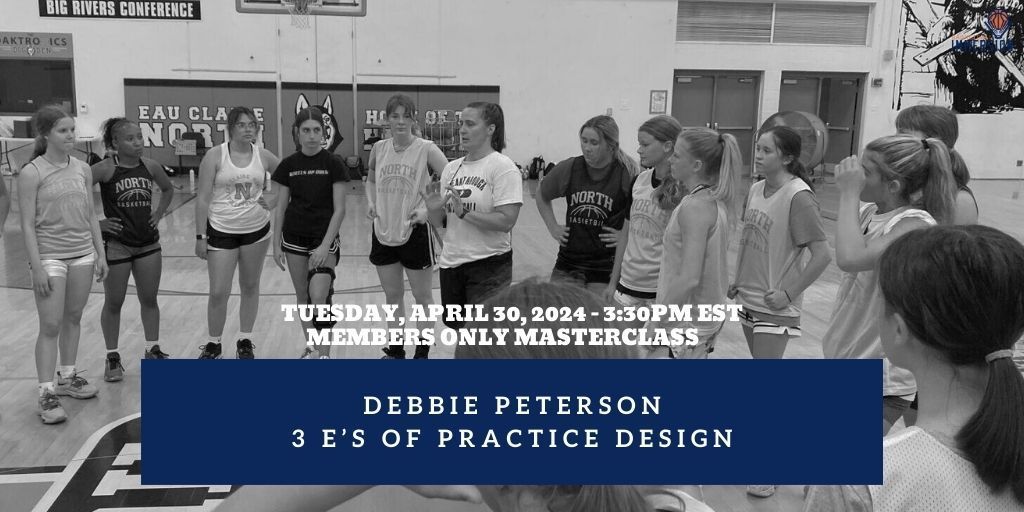 Immersion member and Raise Your Game newsletter contributor Debbie Peterson delves into practice design on this week's members-only #Masterclass Tuesday, April 30 3:30pmEST Not a member? basketballimmersion.com/sales