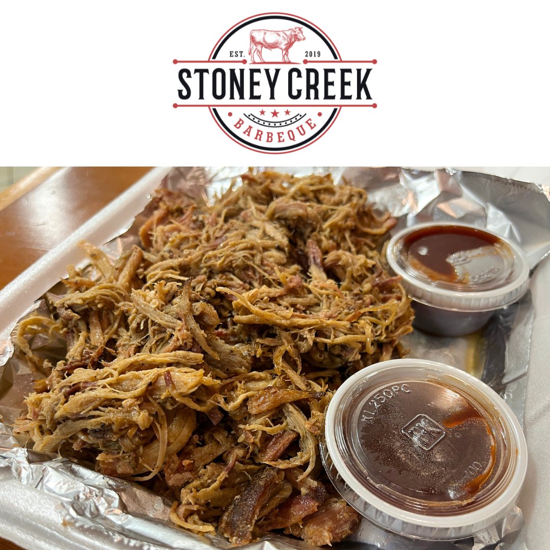 Sometimes you just want meat and BBQ sauce. Check out our Meat Market and try our Pulled Pork in 1/2 lb. and 1 lb. sizes! Chicken, Tri-tip, & Brisket also available.

#PulledPork
#BBQ
#LowAndSlow
#StoneyCreekBBQ
#StoneyCreekBarBeQue
#Porterville
#WorthTheDrive
#MeatMarket
