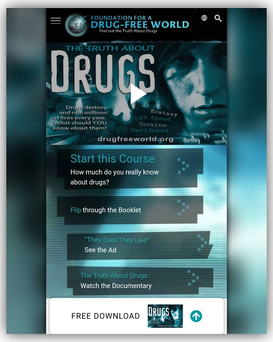 Share, watch, read & download. All available  online for free, including the course! drugfreeworld.org 
#drugfreeworld #Florida #truthaboutdrugs