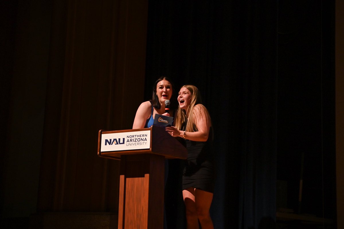 What a night at the 2024 Louie’s 🤩 Proud to celebrate Sophie and Leia as our NAU Female Athlete and Female Rookie of the Year! #RaiseTheFlag