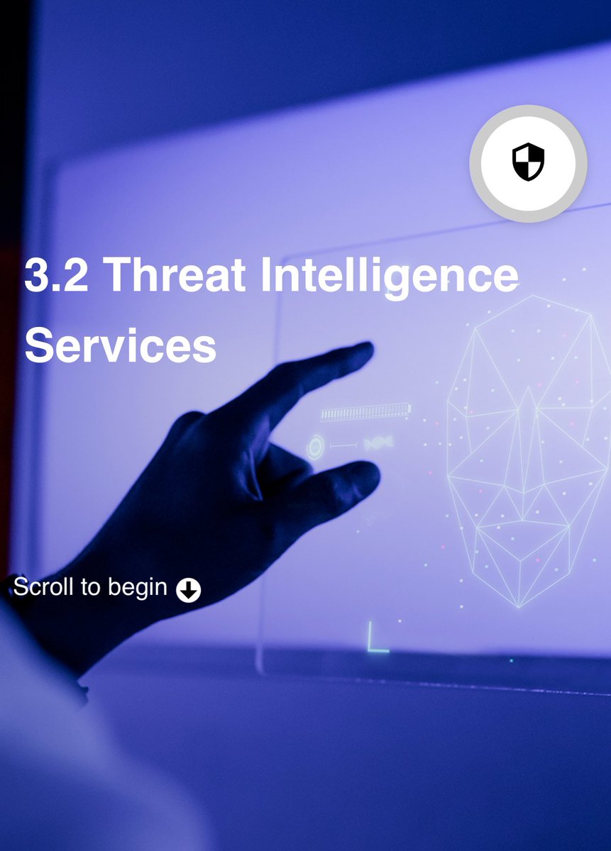 Module 3: Threat Intelligence Services 

• Cisco Talos 
• FireEye
• Automated Indicator Sharing
• Common Vulnerabilities and Exposure ( CVE ) Database 
• Threat Intelligence Communication Standard 

And much more to learn!