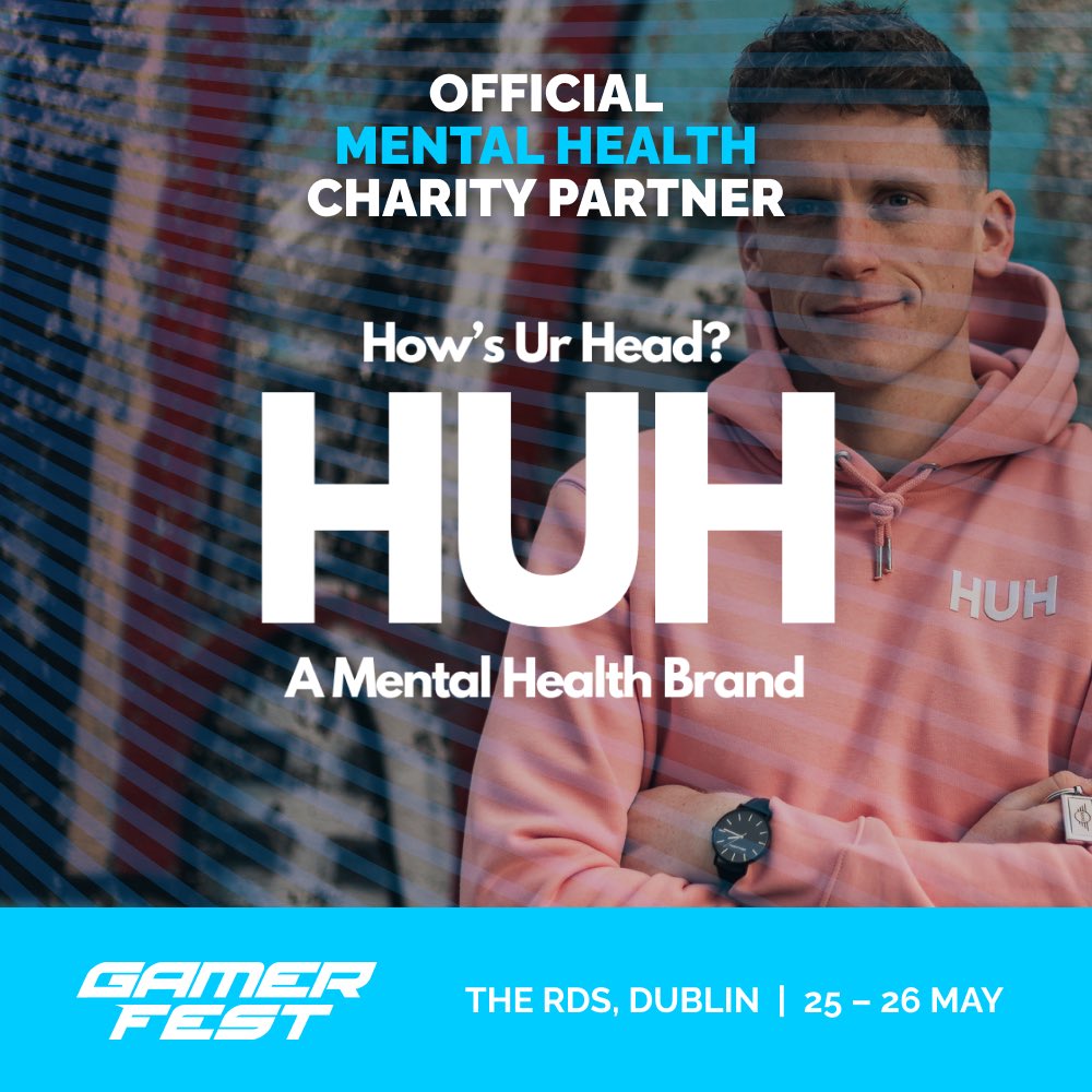 We’re thrilled to announce @HowsUrHead1 as our Official Mental Health Charity Partner for GamerFest this May 25th and 26th in the RDS, Dublin! 💻🎮 Recognising the of mental health and gaming, GamerFest is proud to be partnering with HUH throughout the weekend! ❤️…