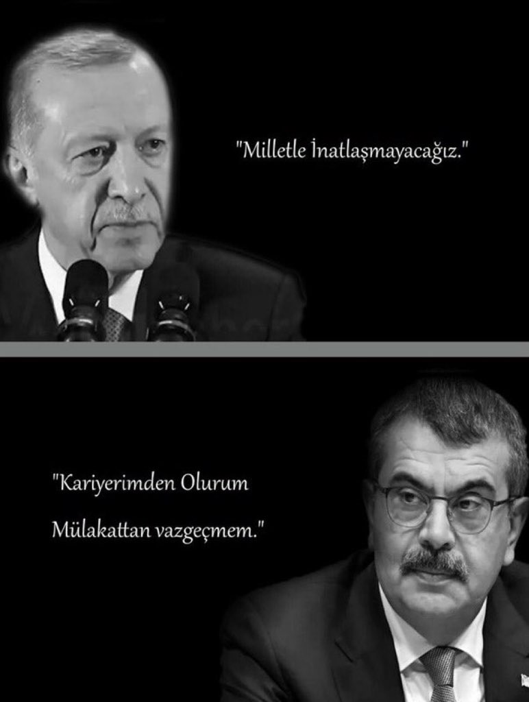 Eğitim Fakültelerinin verdiği diplomayı 40 dk. lık mülâkat ile yok etmek size ne kazandıracak Sayın Bakan ? Mülâkatın olduğu yerde Liyakat olmaz. Olsa olsa torpil, yandaş kayırma, kul hakkı, hak gaspı ve gözyaşı olur. Cumhurbaşkanı mı milleti kandırdı yoksa siz mi? Karar verin !