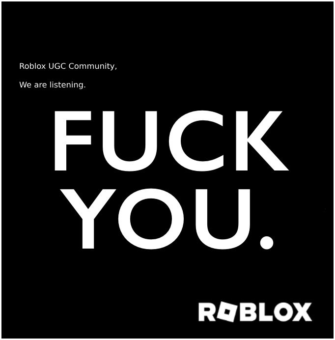 UgcNoticias_'s tweet photo. @Roblox REVERT THE FREE UGC STOCK PRICES!!!! https://t.co/PSvQafjKbV