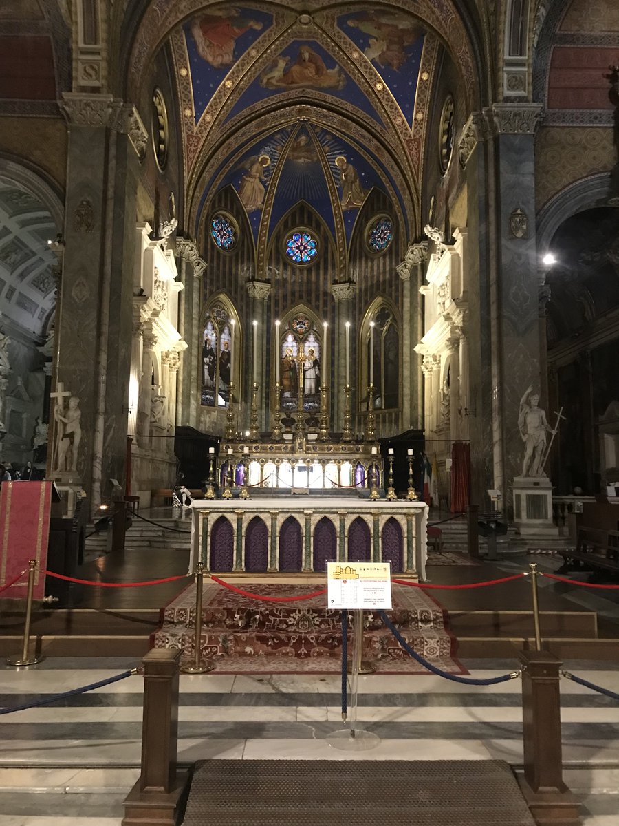 Happy feast of St. Catherine of Siena. What a gift it was to pray before her tomb in Sancta Maria Sopra Minerva last month. Fitting that her tomb, which is below the altar, is illuminated.