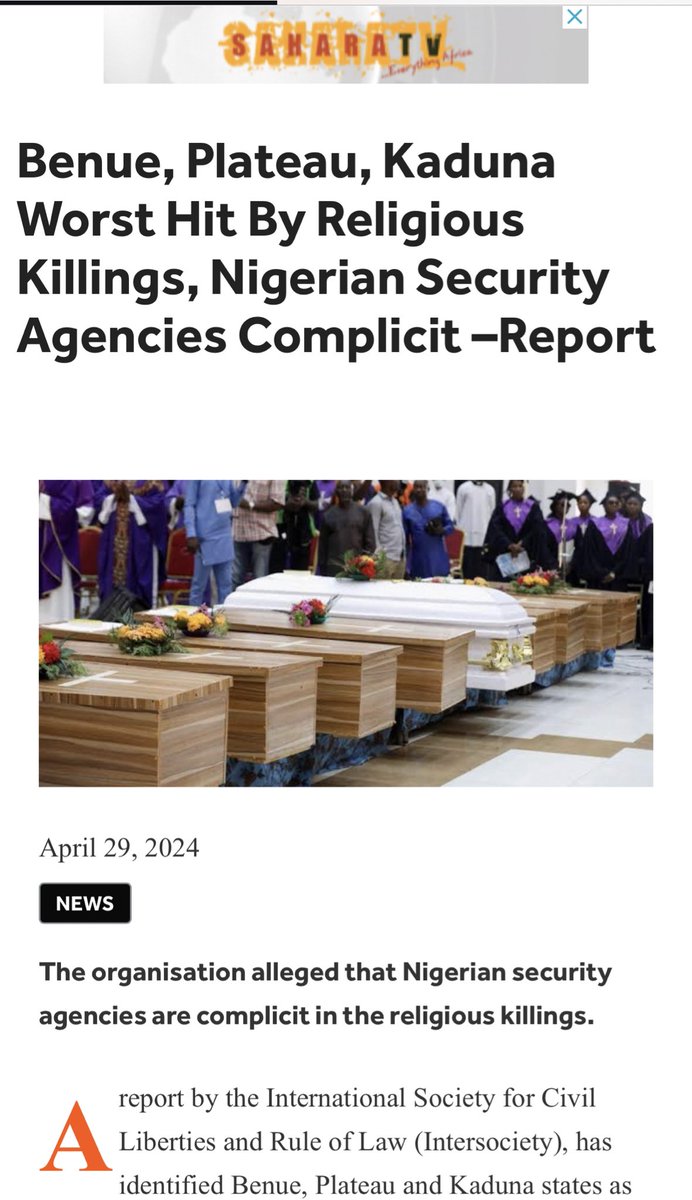 Why’s Imo,Enugu,Anambra,Abia,Bayelsa,Delta,Rivers,Akwa Ibom & cross Rivers Not mentioned in this reports as worst places hitted by Religious Islamic jihadist terrorist sponsored by Nigerian government? Think of @simon_ekpa Think of @BiafraRGIE Think of @DhqrsBLF Think of…