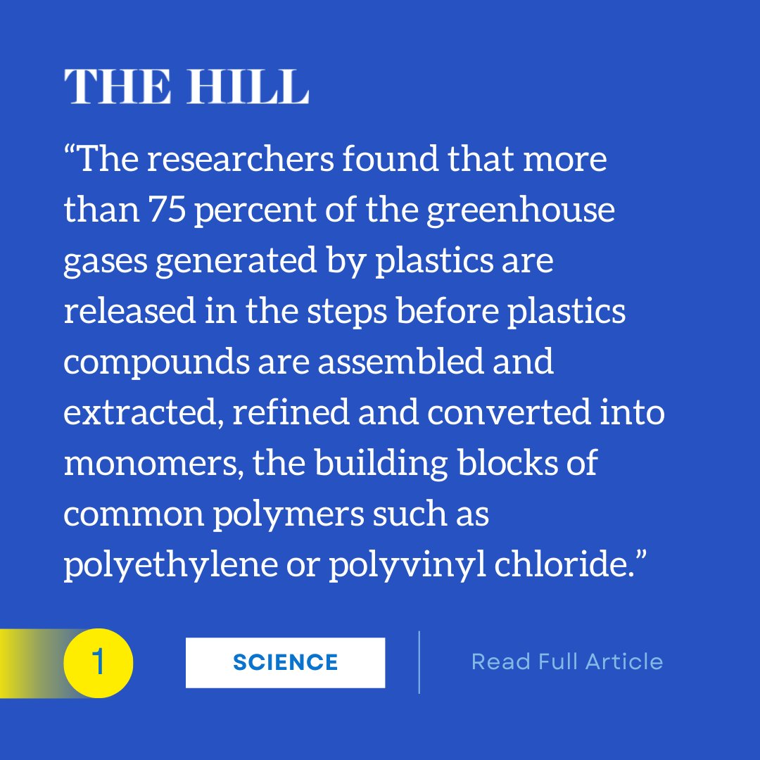 Plastic is a threat to our planet, it's time to #BreakFreeFromPlastic Check out the full article: thehill.com/policy/energy-…