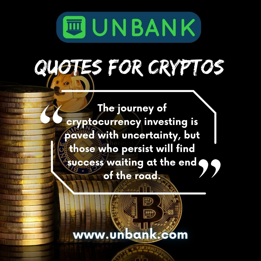 Tap into cryptocurrency's potential and leverage its transformative power. For more insights, tips, and tricks, follow Unbank. #unbank #quotes #cryptolearning #cryptomarket #success #cryptoinvestment #cryptocurrencies