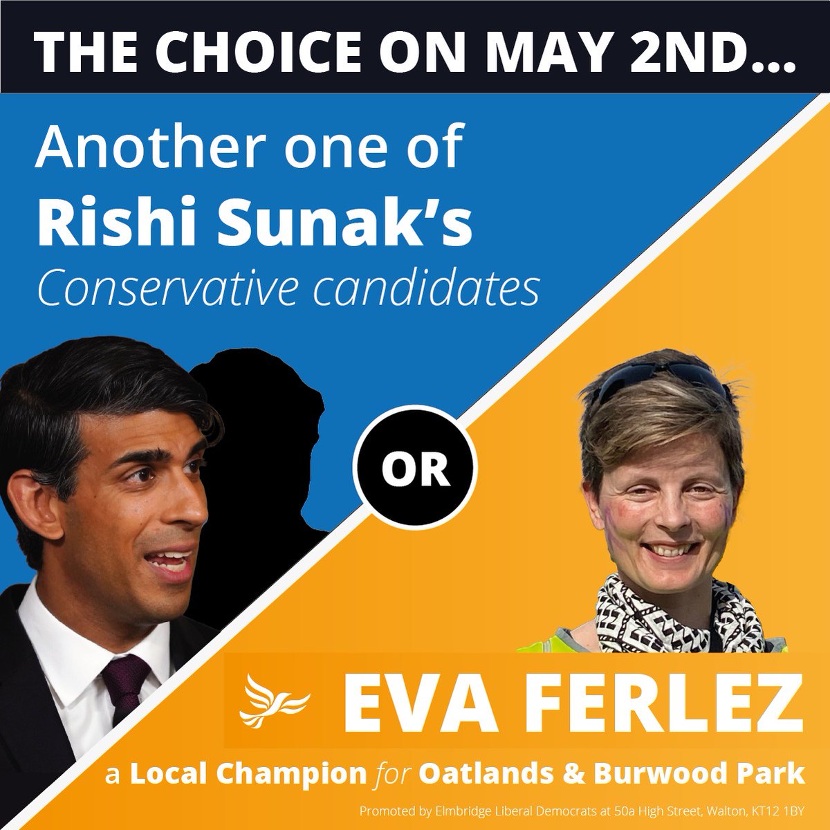 #oatlandsandburwoodpark residents - help make change one step at a time by voting for me on Thursday, and send the Tory candidate running (again!) to find another 'safe space' - not in #Oatlands, not this time! 
#evaforoatlands #mayelection #fairdeal