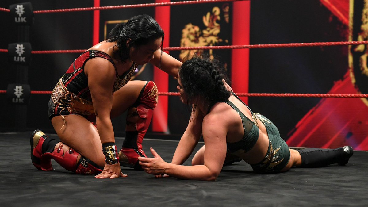 April 29, 2021: At the BT Sport Studios, @satomurameiko ended the #NXTUK undefeated streak of @Real_Valkyria with Scorpio Rising. 📸 WWE