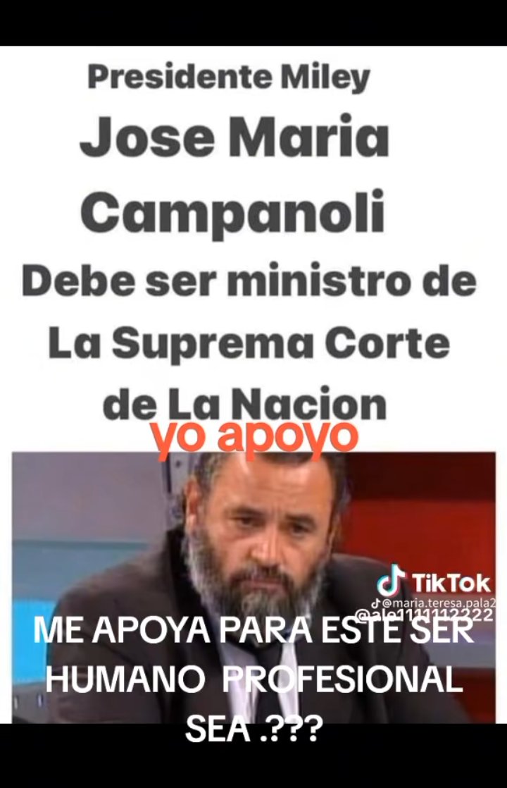 Señor presidente @JMilei , las personas que han vivido mucho como yo, le piden por favor que busque personas buenas para la justicia. Hay una condenada que nos hundió, y debemos ver que pague por ello, con Lijo nunca lo lograremos