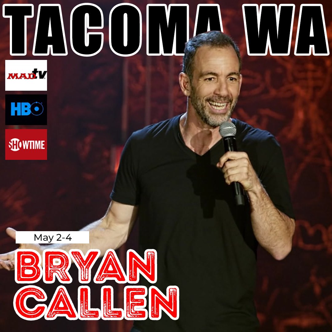 Whoooo! It’s Bryan Callen taking the stage this weeekend and we are pumped! Get those tickets now.