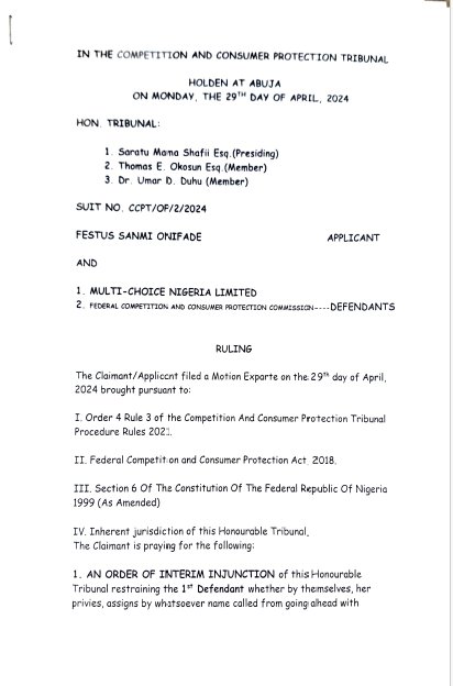 Competition and Consumer Protection Tribunal tweet media