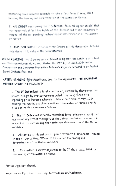 Competition and Consumer Protection Tribunal tweet media