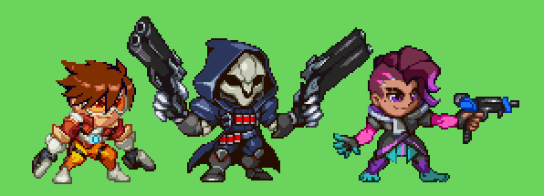 Orkimides's tweet image. PocketWatch! #Overwatch #pixelart