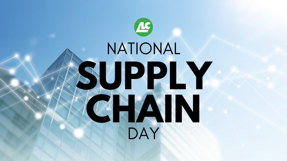 ALCLogistics's tweet photo. Happy National Supply Chain Day!
ALC Logistics is proud to help shippers across North America gain control, increase visibility, improve security, and streamline operations.
#NationalSupplyChainDay #ALCLogistics #AlchemyTMS #Logistics #SupplyChain https://t.co/0Momj8vRmE