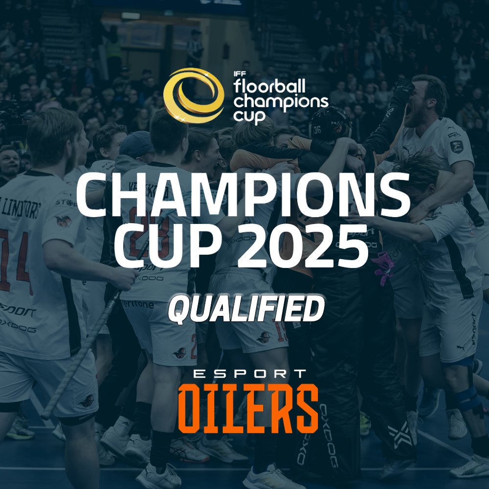 From Finland we now have our final lineup of teams for the Floorball Champions Cup 2025 season! 💫 🇫🇮 Men: @nokiankrp @EsportOilers Women: @TPSSalibandy @scclassic #floorball #championscupfloorball #floorballcc