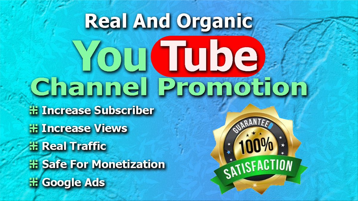How to YouTube Channel Promotion?

Welcome to our YouTube Channel Promotion service! Are you an aspiring content creator looking to boost your channel's visibility and reach? 

#YouTubeChannelPromotion #youtubechannel  #youtubemarketing #youtubevideo #Youtube #monitization2024