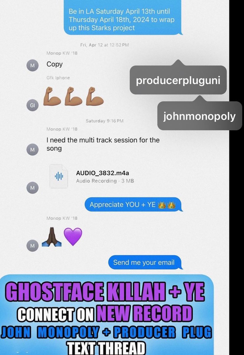 YE x GHOSTFACE KILLAH 
OUT MAY 9TH