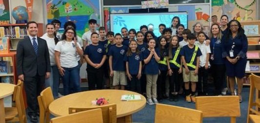 FL. Supreme Court Justice Couriel engaged with the future leaders of Bent Tree Elementary's Legal Eagles Club, guided by mentors from Miami Art Studio. This initiative boosts civics literacy &amp; provides hands-on learning about the legislative process. #yourbestchoicemdcps @mdcps