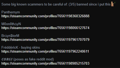 Long yap about Syncho's ban- sorry if I seem rather emotionless about it but just trying to give an objective take: Some might remember when I had an updated scammer list on my steam profile. Most of these accounts eventually got nuked because of the reports they received from…