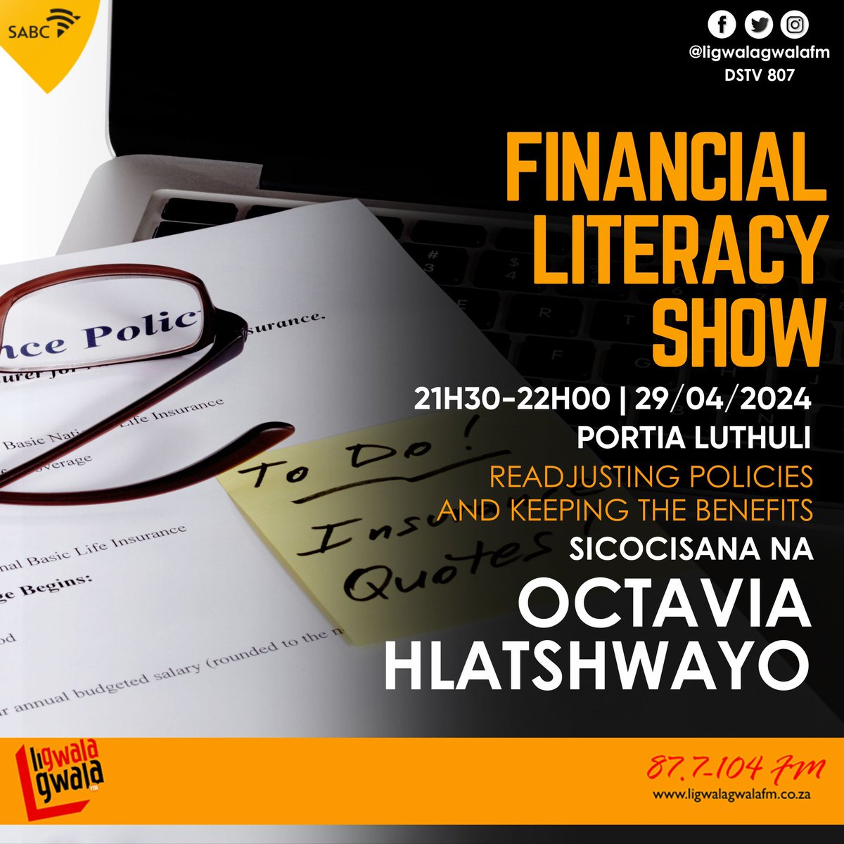 #FinancialLiteracyShow | 21H30-22H00 | 🎙️: @ladyofsoul2 ku #LigwalagwalaFM