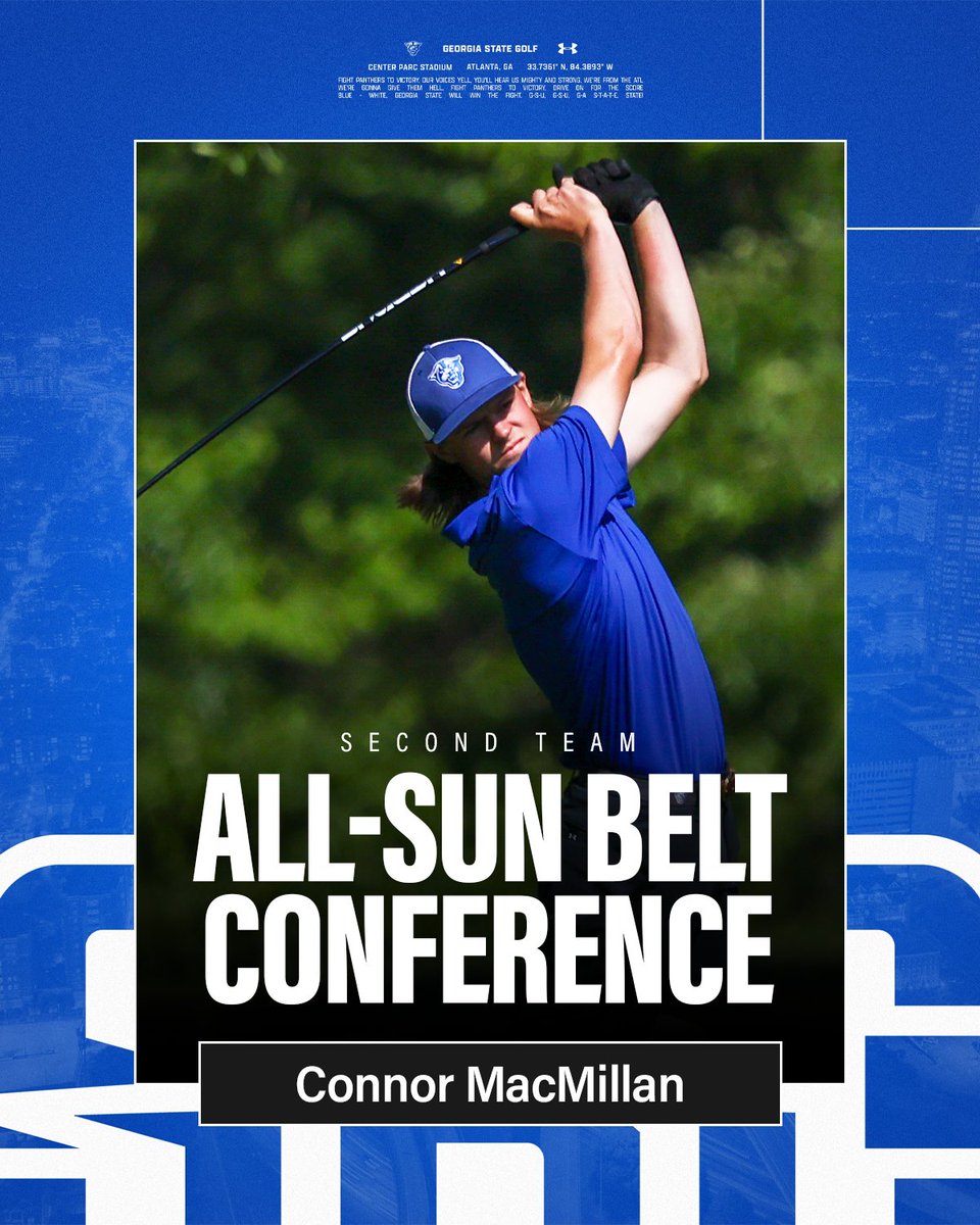 𝗞𝗨𝗗𝗢𝗦 𝗧𝗢 𝗖𝗢𝗡𝗡𝗢𝗥 👏👏

Connor MacMillan named second-team All-Sun Belt Conference!

#LightItBlue | #SunBeltMG