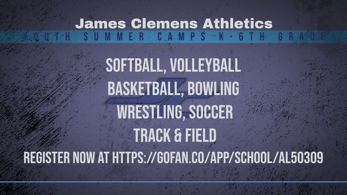 JC Summer Youth Athletic Camps, register at gofan.co/app/school/AL5…
