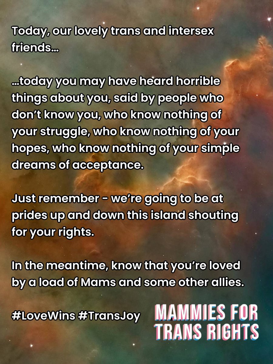 Just a wee message for a Monday evening. Shares and reposts appreciated. #TransJoy #LoveWins