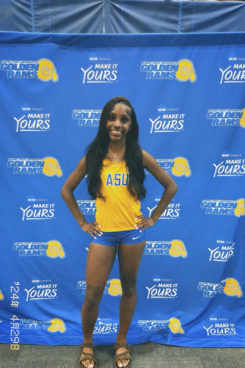 After a GREAT visit at Albany State University, I’m more than thankful to receive an offer 🐏💛 #AGTG