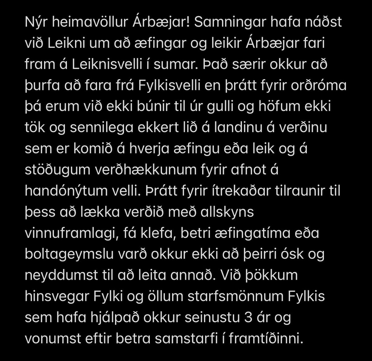 FC Árbær tweet media